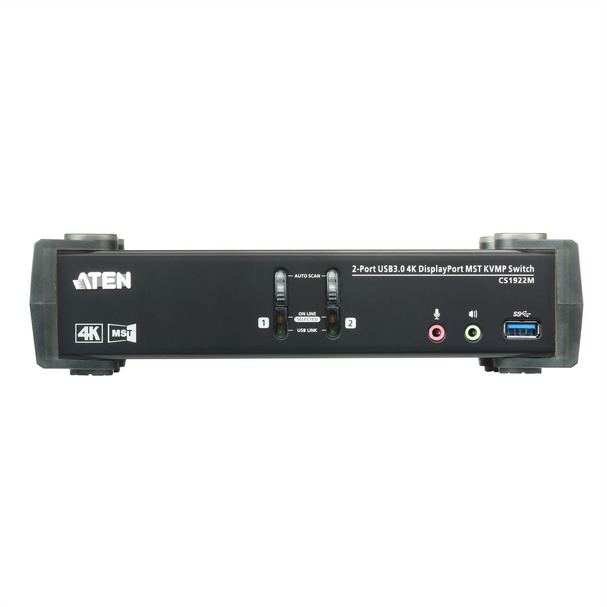 ATEN CS1922M 2-Port USB 3.0 4K DisplayPort MST KVM Switch