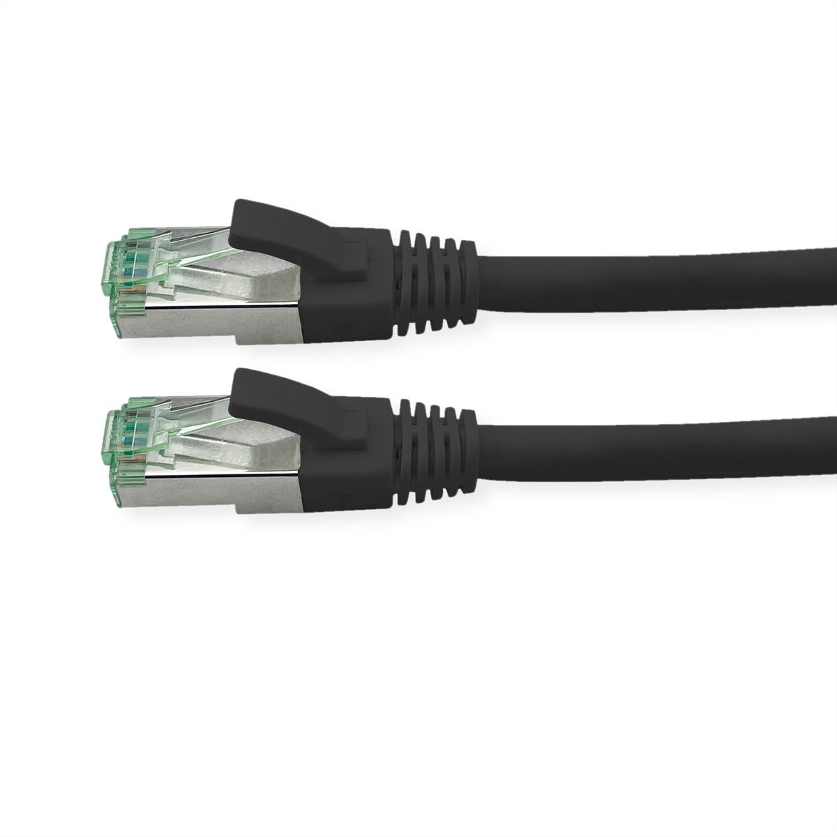 ROLINE RM Cordon Cat.6A S/FTP(PiMF), noir, 7 m