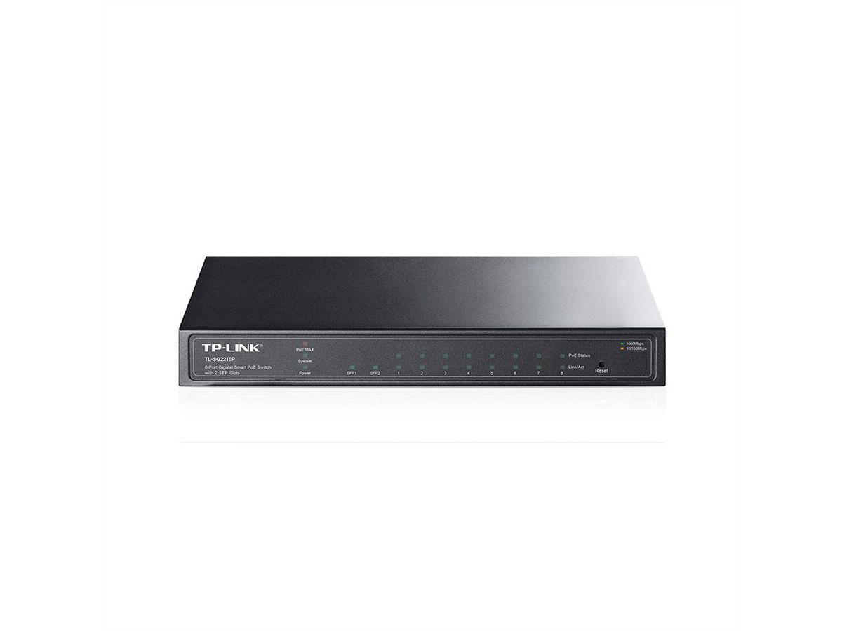 TP-Link SG2210P PoE Switch , 8x Gigabit PoE+ Ports, 2x SFP Slots