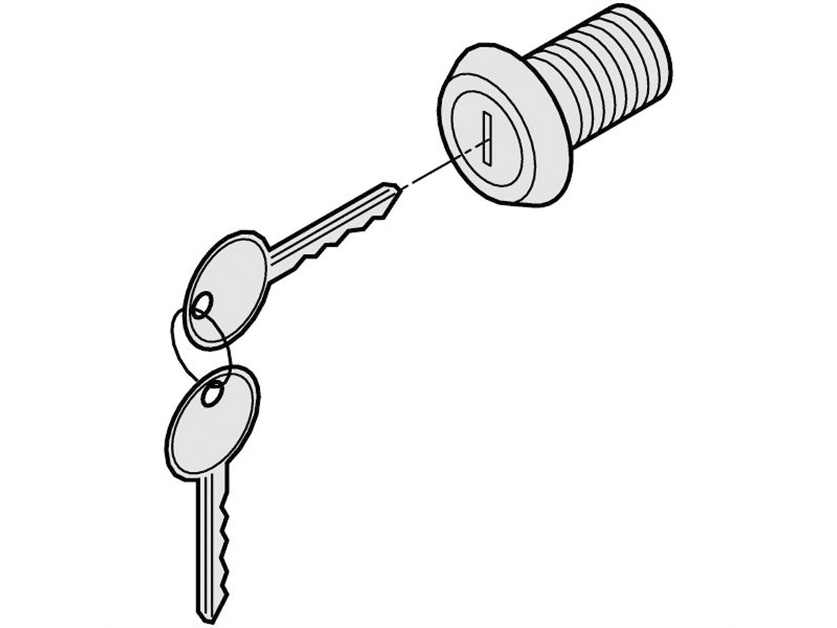 SCHROFF Sicherheitsschloss - ZYL.VORREIBER M.2 SCHLUESSEL