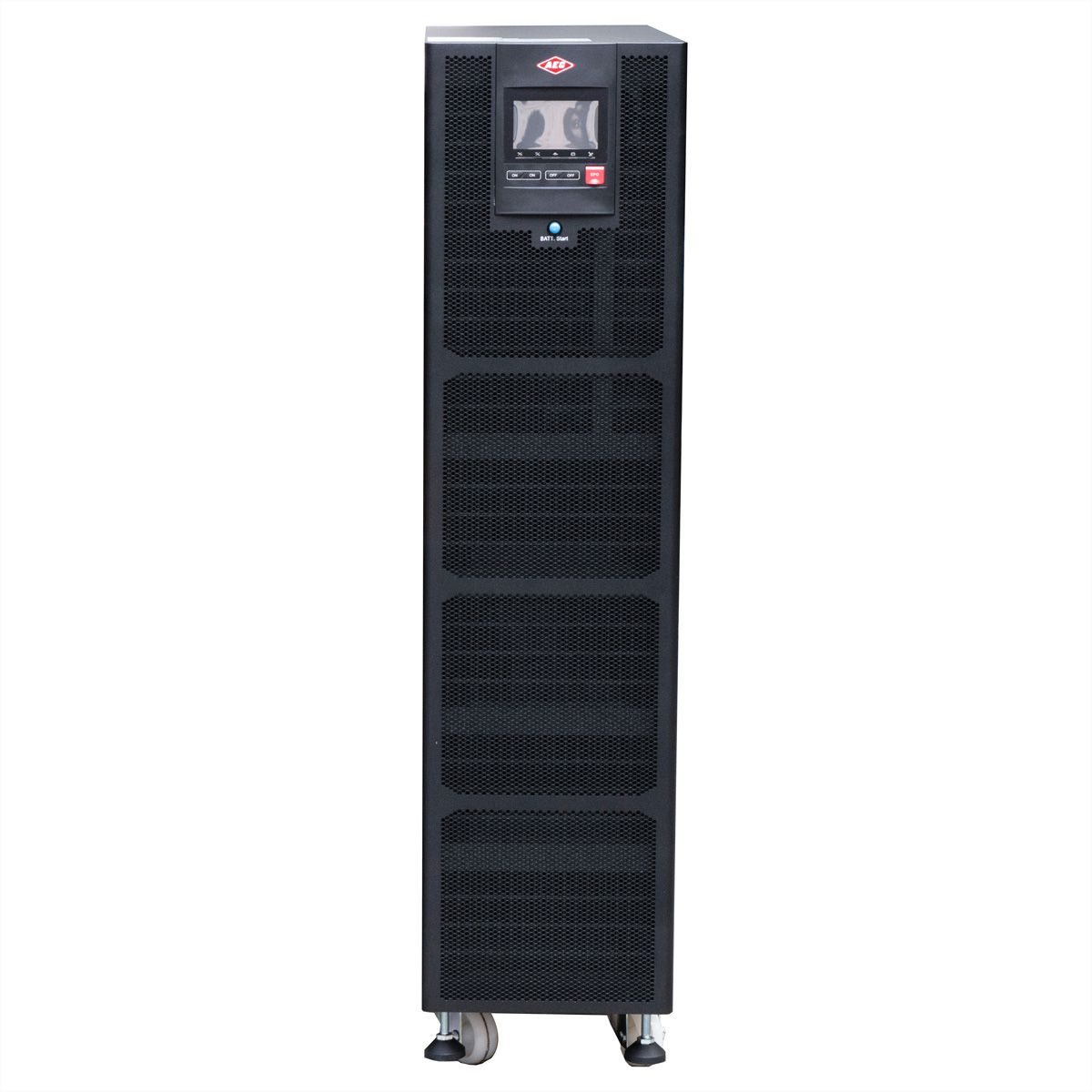 AEC IST7 40kVA - Online Tower USV –  200x 9Ah Batterien – 14 Min. Autonomie bei 100% Last, mit internen Batterien – 80x 9Ah LL & externer Batterieschrank BB5 mit 120x 9Ah LL