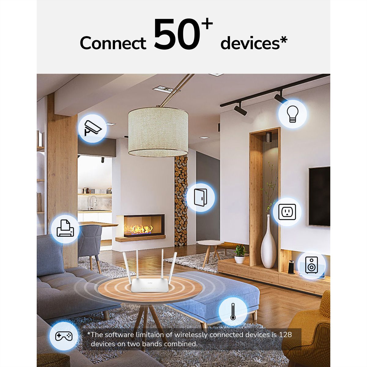 CUDY WR1300 AC1200 Routeur WiFi Mesh, Gigabit