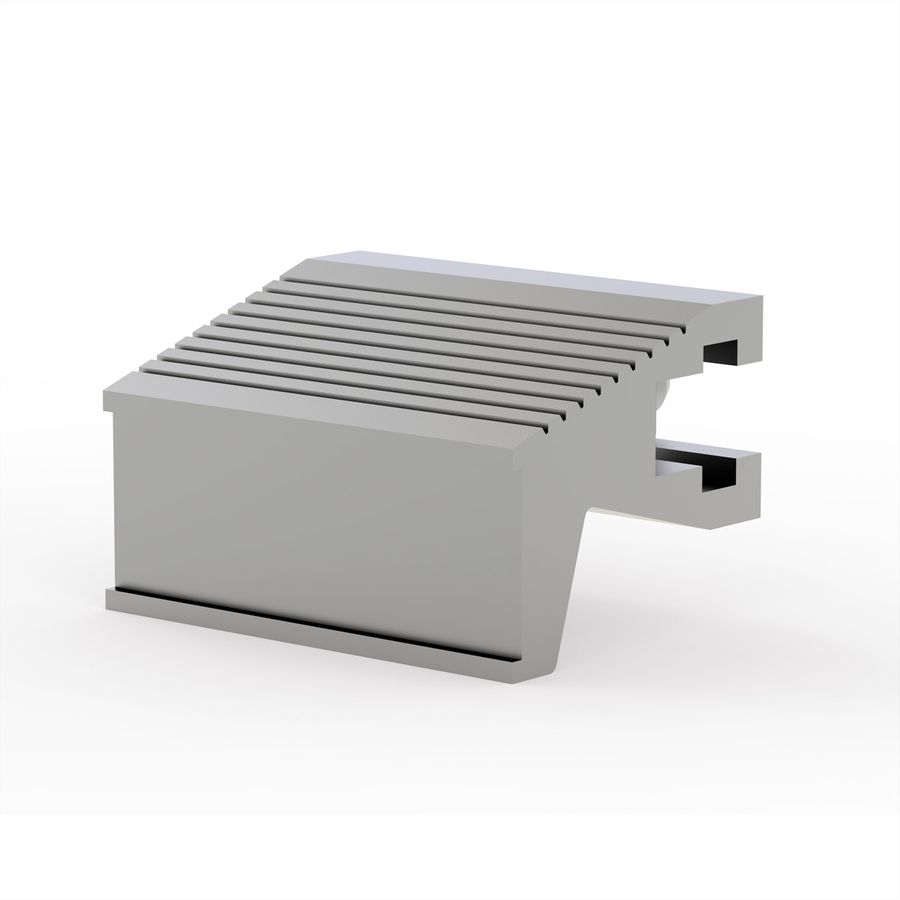 SCHROFF Aluminium-Profilgriff - ALU-PROFILGRIFF 9TE