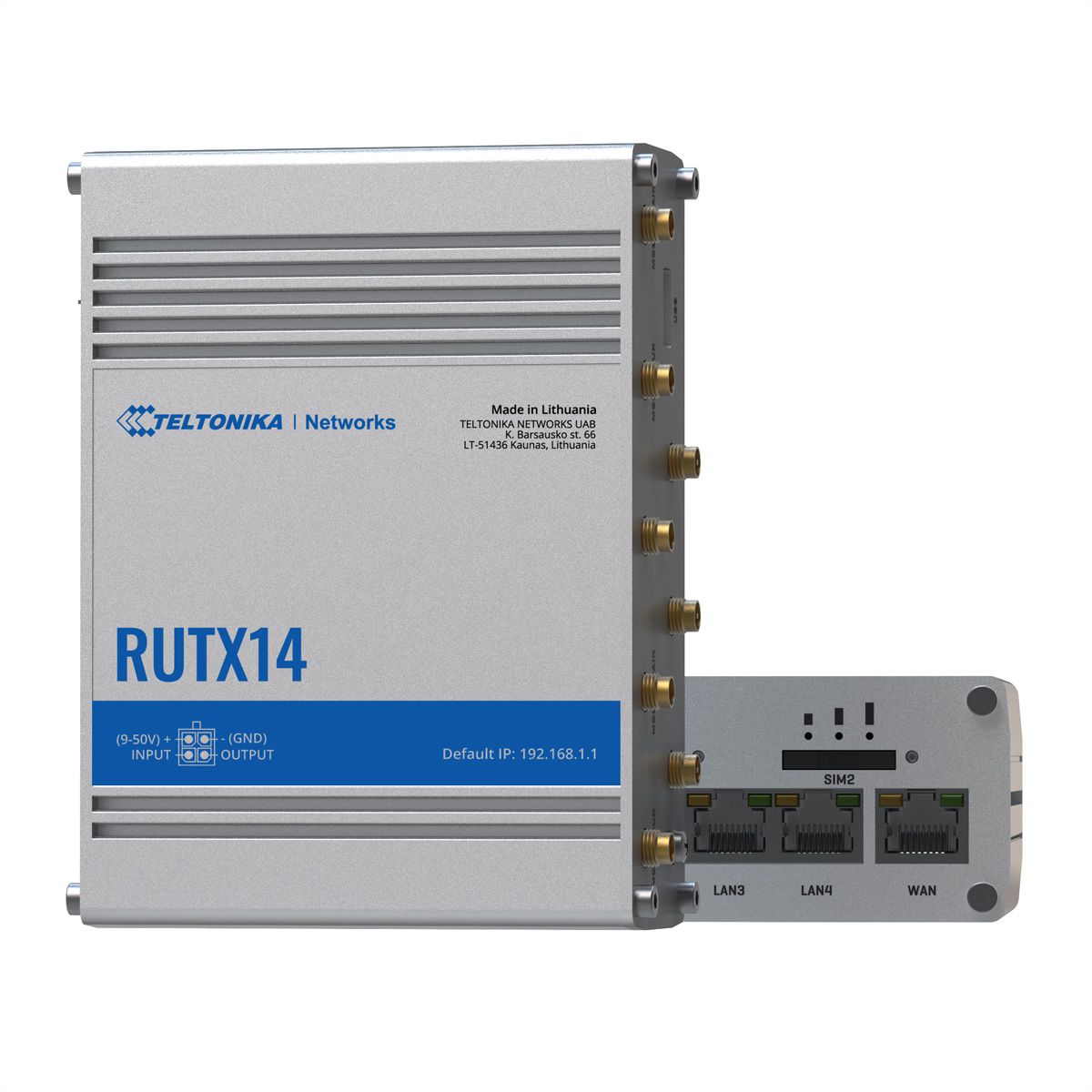 TELTONIKA RUTX14 LTE/4G CAT 12 Industrie Router