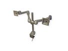 ROLINE Bras LCD double, 4 articulations, fixation sur bureau