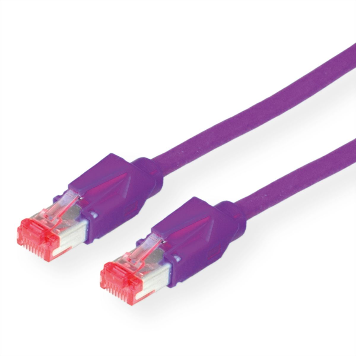 Cordon DÄTWYLER Cat.6 (Classe E) S/FTP, CU 7702 flex LS0H, Hirose TM21, violet, 15 m