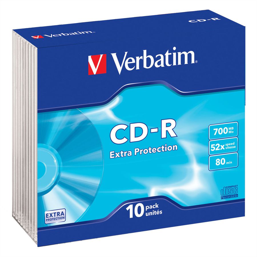 Verbatim CD-R Slim 700MB 52x 10 Pack