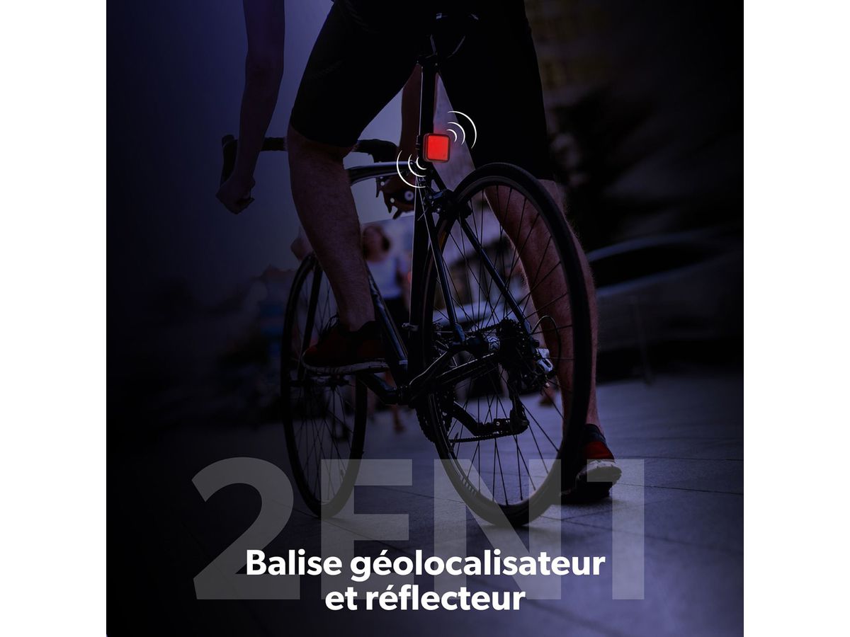 T’nB Ortungsgerät für Fahrrad & Roller, Schwarz/Rot