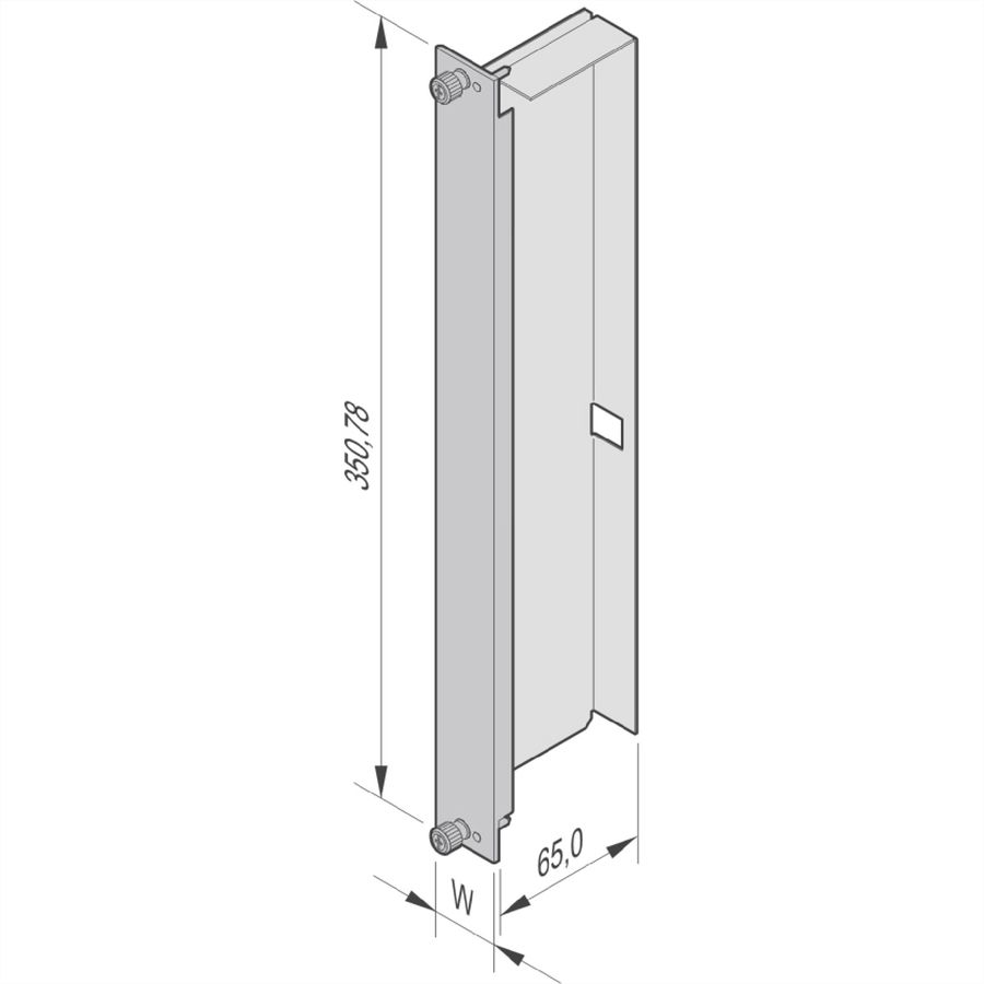SCHROFF AdvancedTCA-Frontplatten (Blindplatten) - FPL LUFTSCH ALU 8HE 6TE ATCA