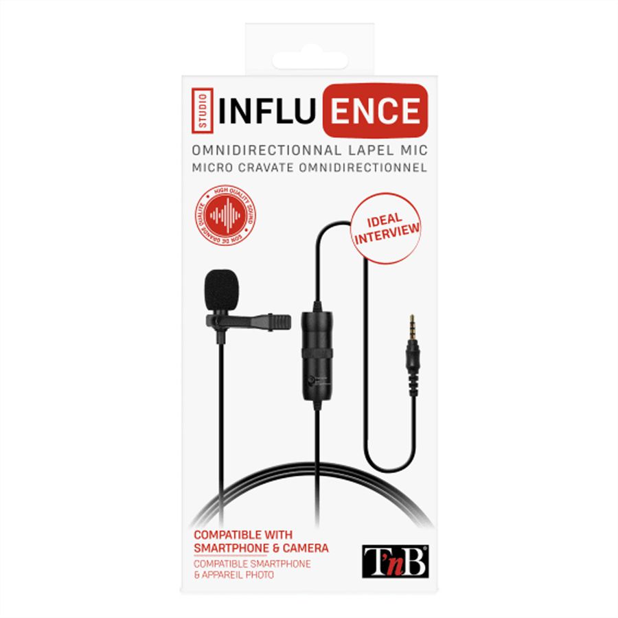 T'nB Influence Clip Microfon 360°, 3,5 mm Jack