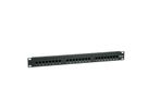 VALUE Cat.5e (Class D) 19-Zoll-Patchpanel, 24P, ungeschirmt, schwarz
