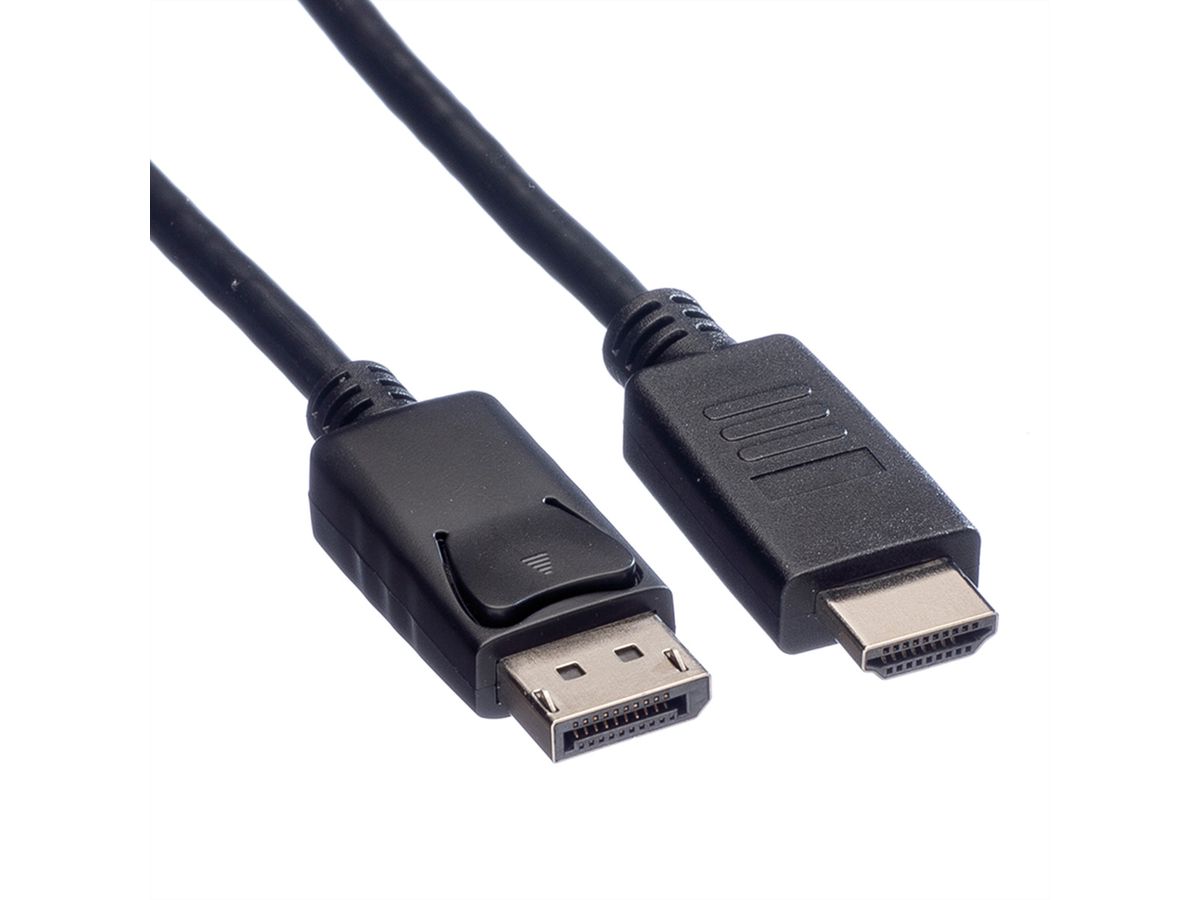 ROLINE DisplayPort Kabel DP - HDTV, ST/ST, schwarz, 2 m