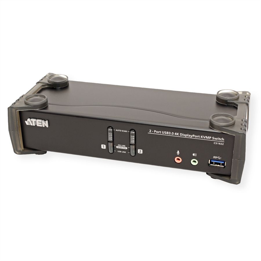 ATEN CS1922 2-Port USB 3.0 4K DisplayPort KVM Switch