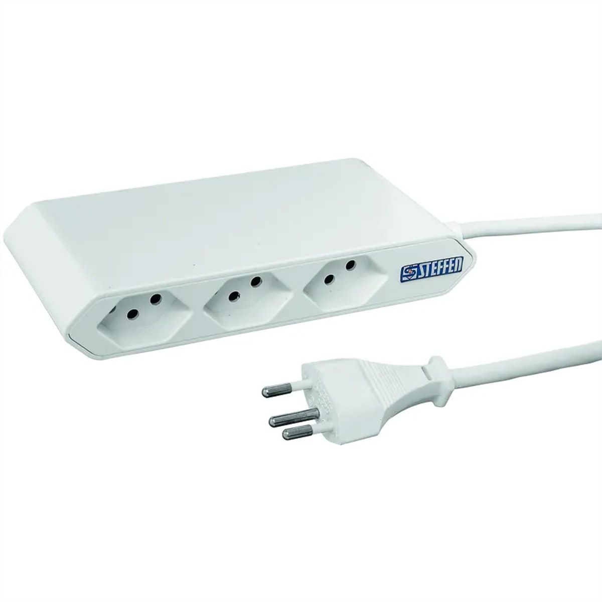Steffen Steckdosenleiste IQ 3fach, 3xT13, 1.5m, weiss