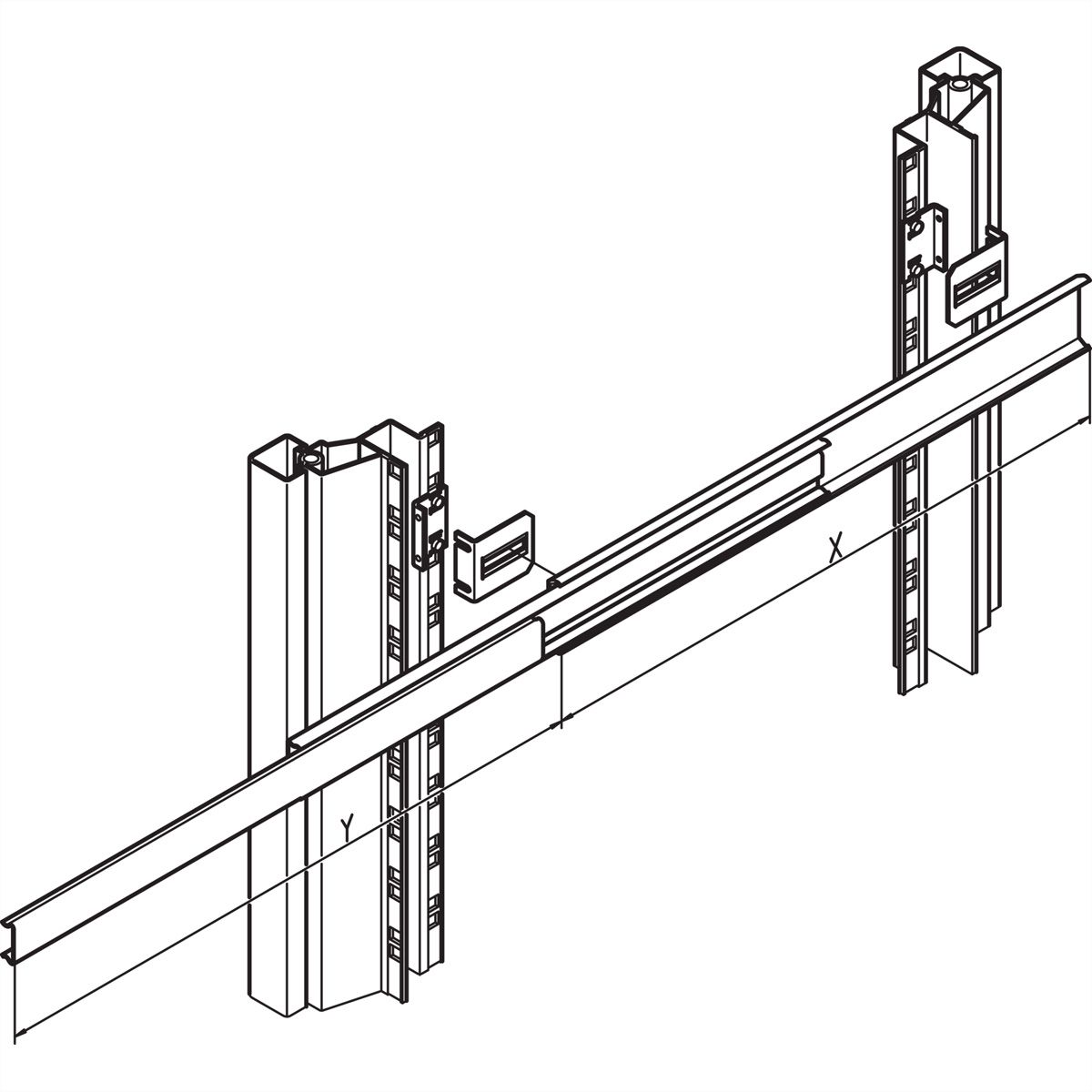 SCHROFF TELESKOPSCHIENE 310 L 16