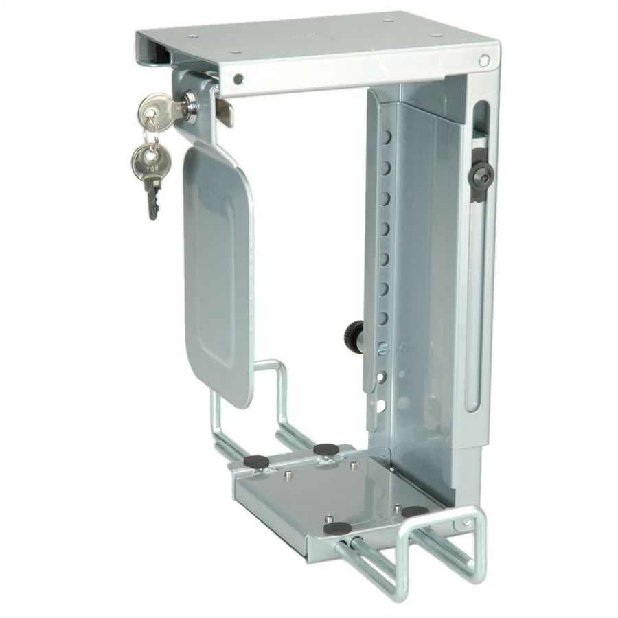 ROLINE Mini-PC-Halterung, abschliessbar, silber, bis 10 kg