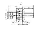 TELEGÄRTNER Prise BNC encastrable pour câble 50 ohms pour RG-58C/U