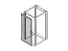 SCHROFF Novastar, porte en verre acrylique, RAL 7021, 16 U 553W