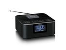 Lenco radio-réveil CR-650, DAB+, noir, BT et fonction de charge sans fil, noir