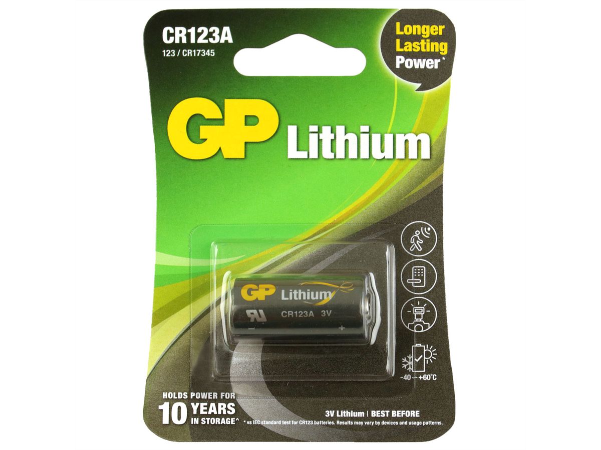 GP Batteries Lithium CR123A 1er Blister
