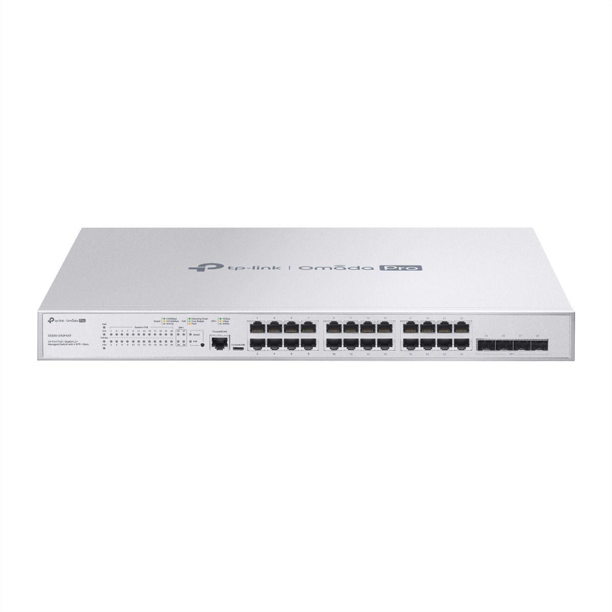 TP-Link Campus Switch S5500-24GP4XF , 24x1G PoE L2+ 4xSFP+ Switch