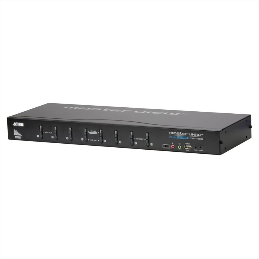 ATEN CS1768 Switch KVM DVI, USB, Audio, 8 ports