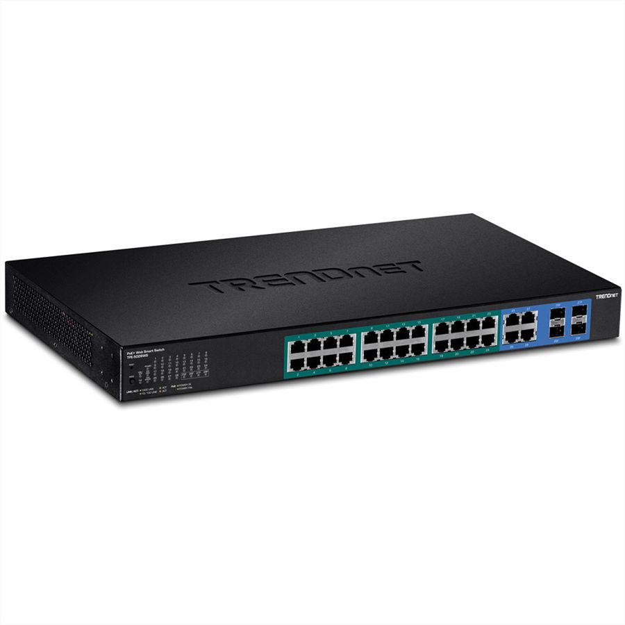TRENDnet TPE-5028WS gemanaged Gigabit Ethernet (10/100/1000), Energie Über Ethernet (PoE), 1U