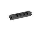 BACHMANN STEP BASE 4xUTE GST18, CEE 7/7 fiche de contact de protection C19 1m, noir