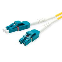 ROLINE LWL-Kabel Duplex, Single Mode 9/125µm OS2, LC/LC, LSOH, gelb, 15 m