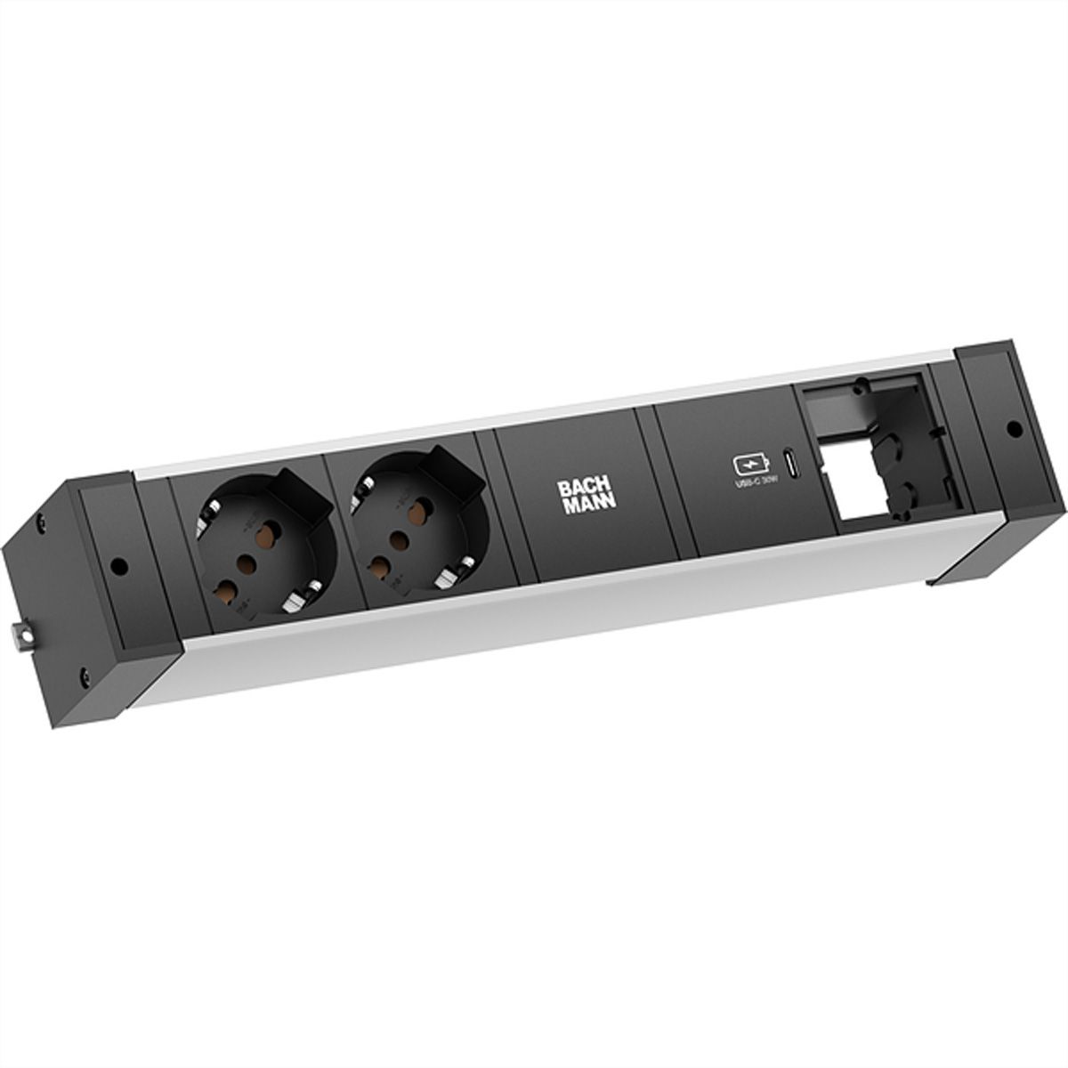 BACHMANN DESK RAIL 2xP40 1xUSB C 30W, ITALIE