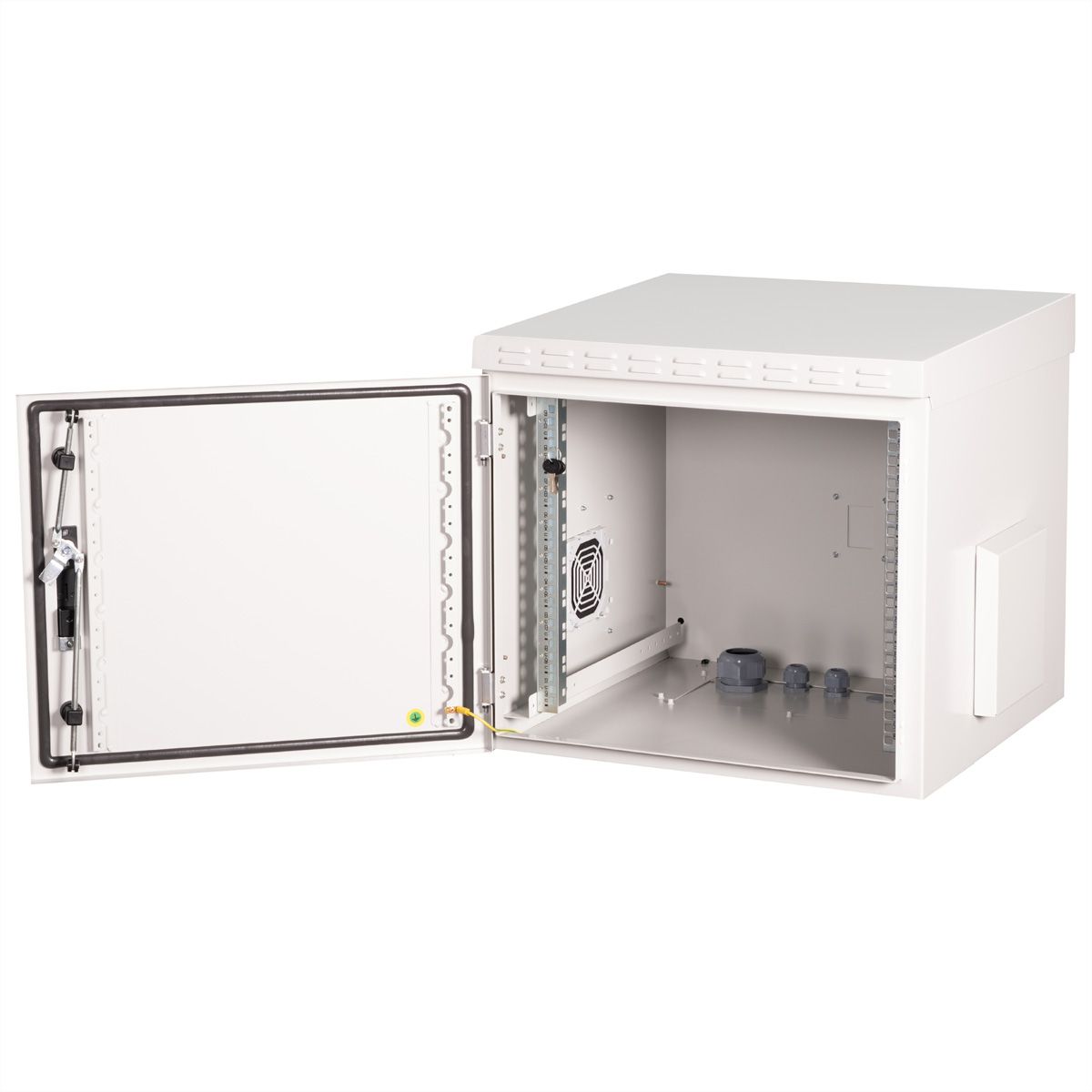 ROLINE 19-Zoll Wandgehäuse Pro 9 HE, 600x600 BxT IP55 outdoor grau