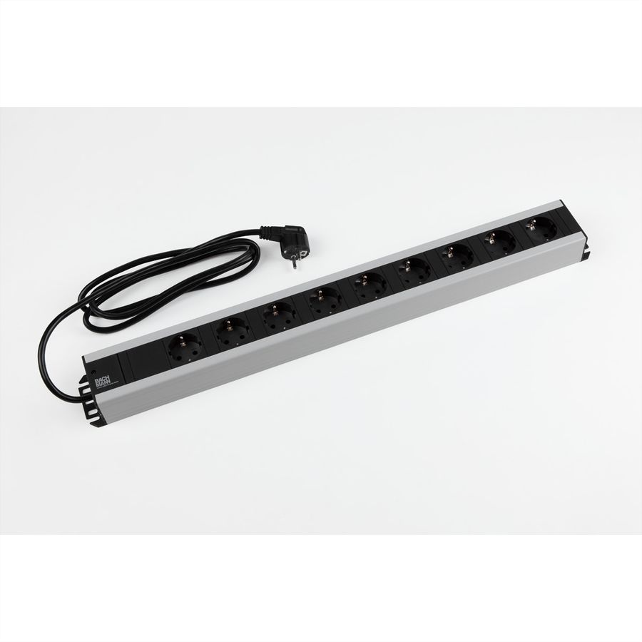 BACHMANN Multiprise 9x contact de protection, 2 m