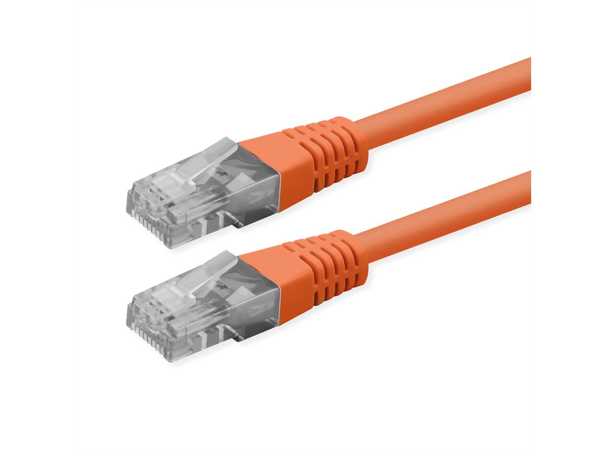ROLINE Cordon Cat.6 (Classe E), UTP, PoE, orange, 5 m