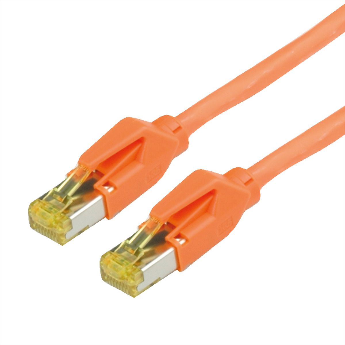 Cordon DRAKA Cat.6A (Classe EA) UC900 / HIROSE TM31, orange, 0,5 m