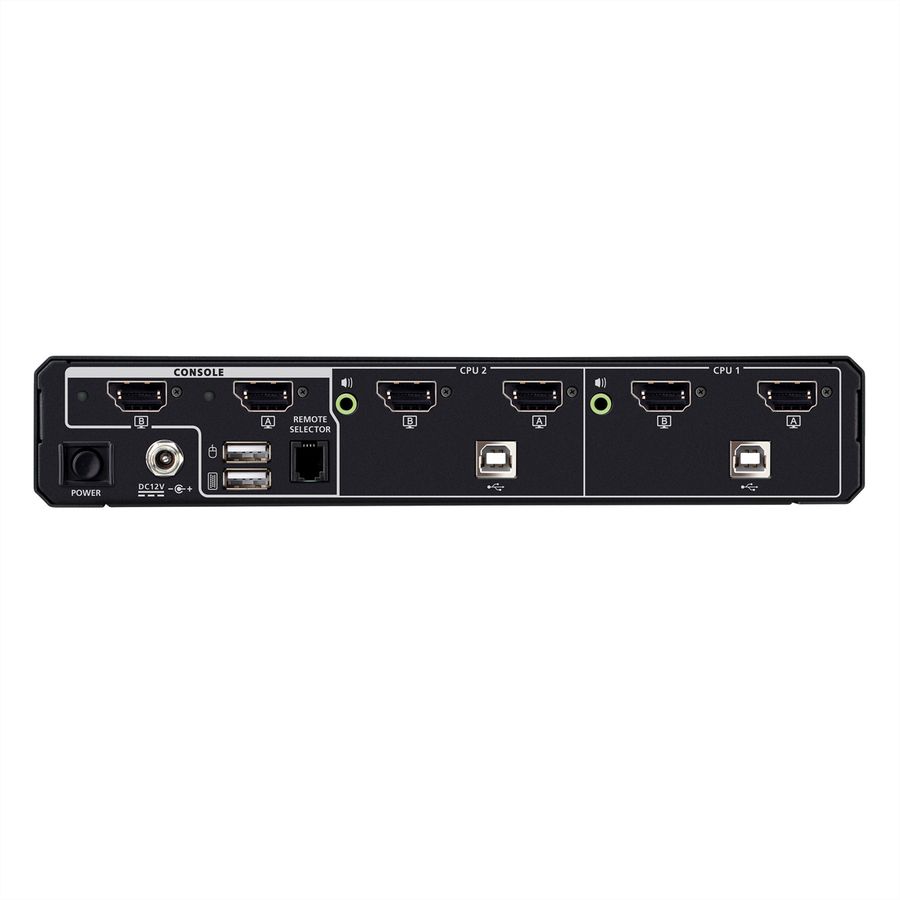 ATEN CS1142DPH4 Commutateur KVM sécurisé universel, double écran 2 ports USB 5K DisplayPort/HDMI