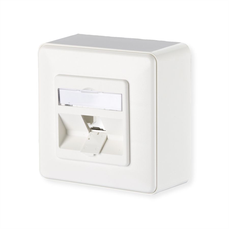 METZ CONNECT Modul Anschlussdose AP, 1 Port unbestückt reinweiß