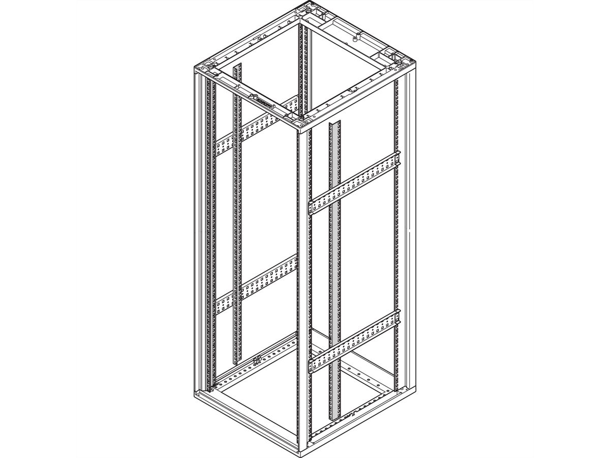 SCHROFF 19"RASTERPROFIL 6HE 7021 2X