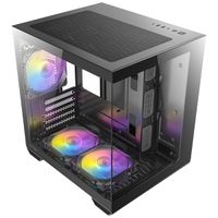 ANTEC CX60M ARGB PC Gehäuse Mini Tower Micro-ATX, schwarz