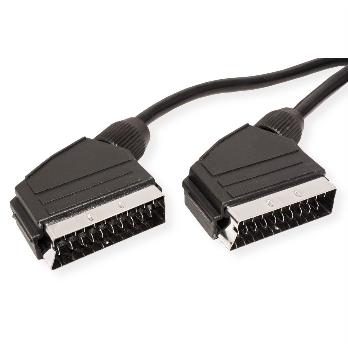 Scart Video-Kabel ST / ST, schwarz, 2 m