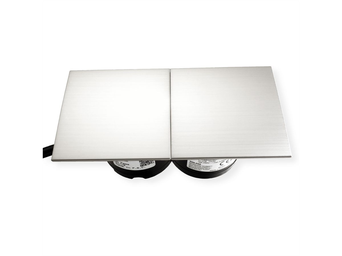 BACHMANN DUE 2x Deckel Edelstahl-Optik