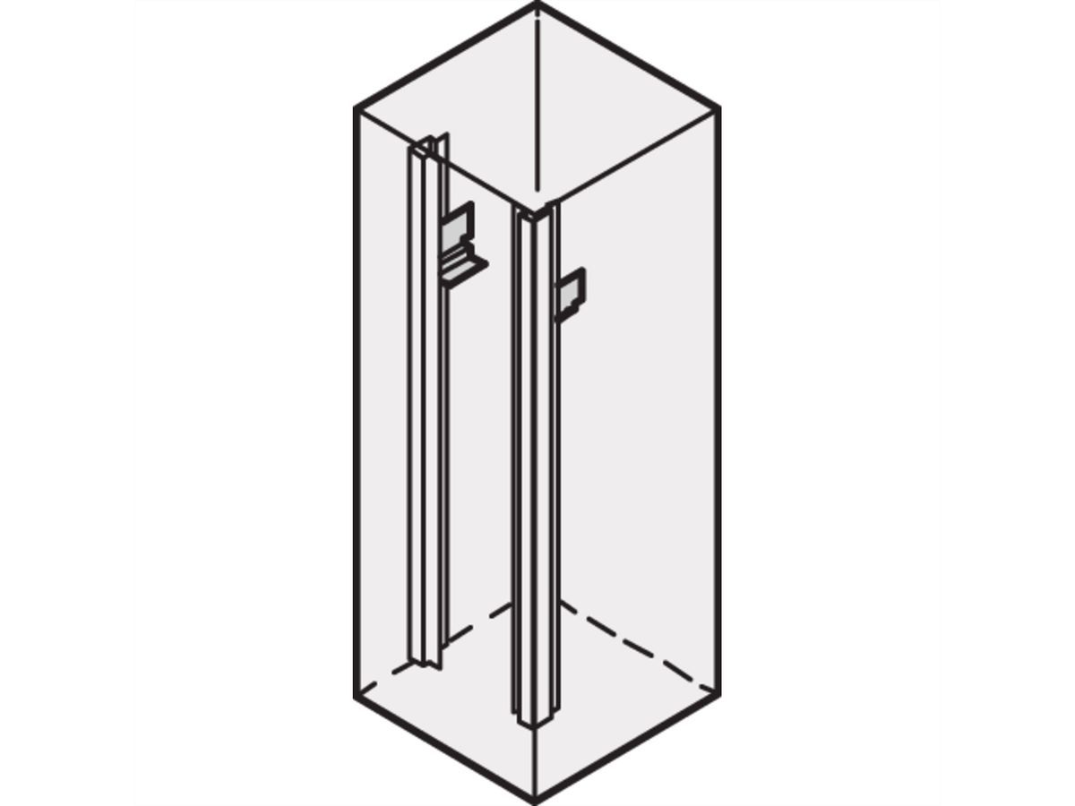SCHROFF Eurorack Rail coulissant court, 5 pièces