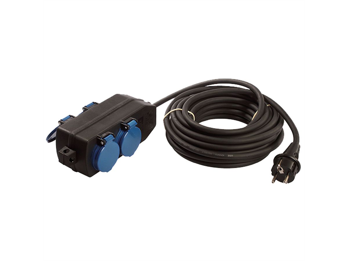 BACHMANN Prise de distribution 4x CEE7/3 10m