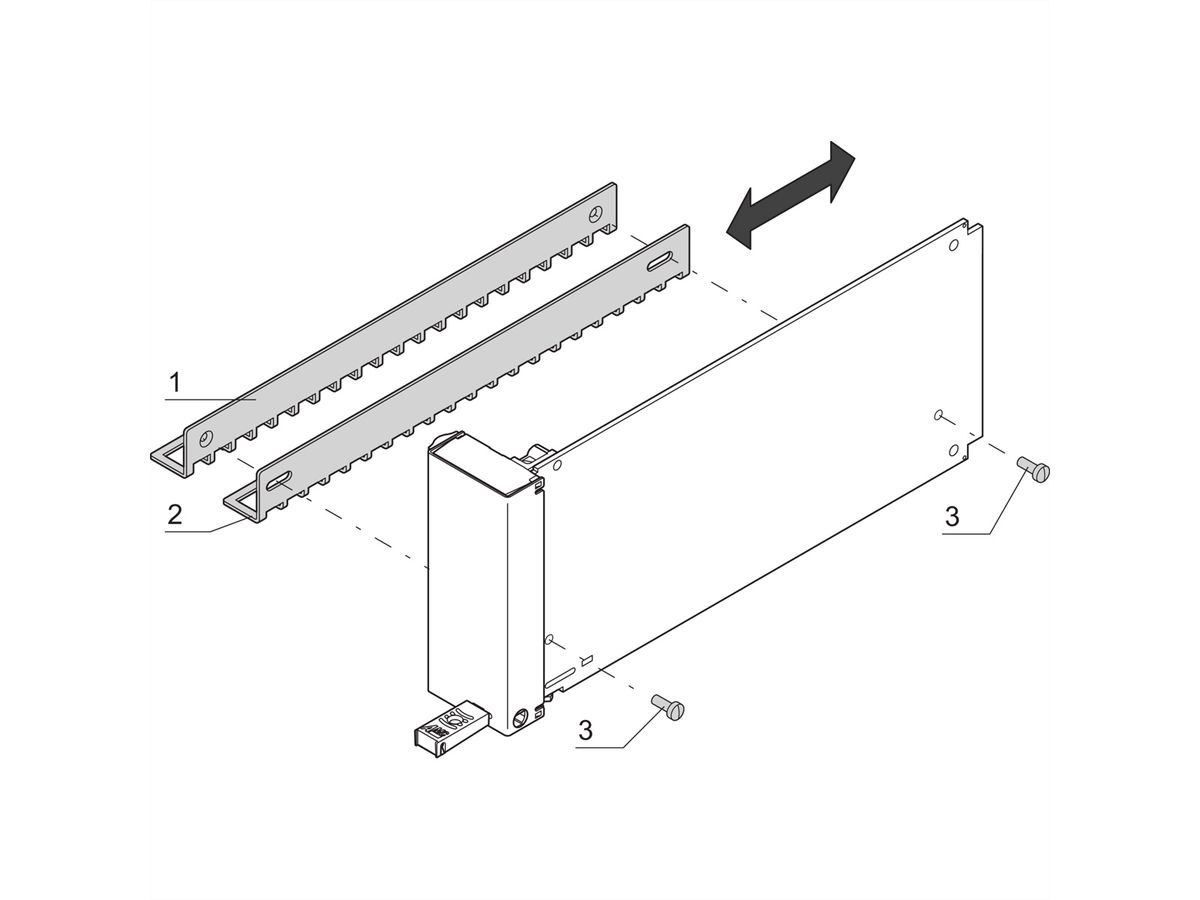 Déflecteur d'air SCHROFF pour module de remplissage AMC, compact