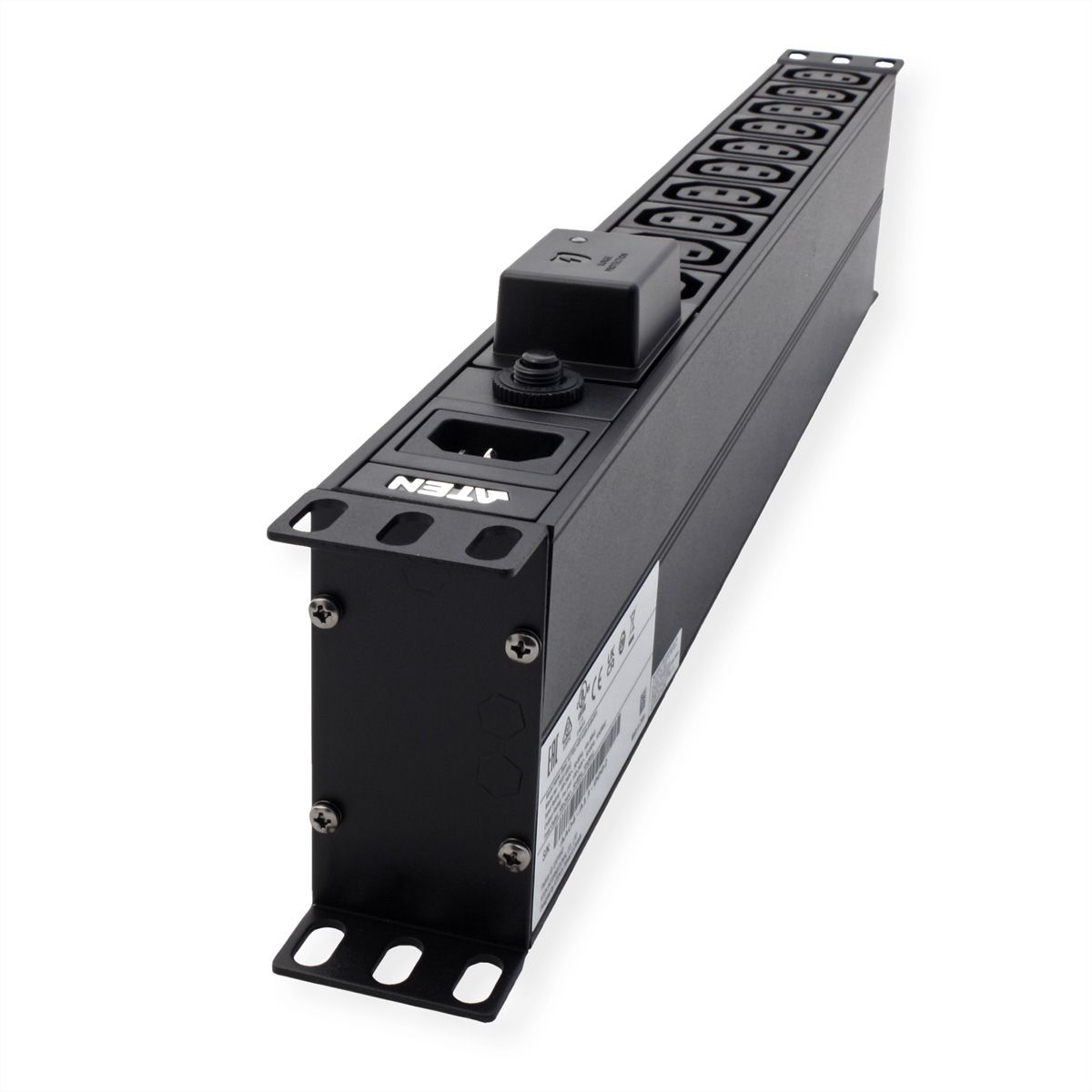 ATEN PE0118SG PDU de base 1U 10A avec protection contre les surtensions, 18 ports
