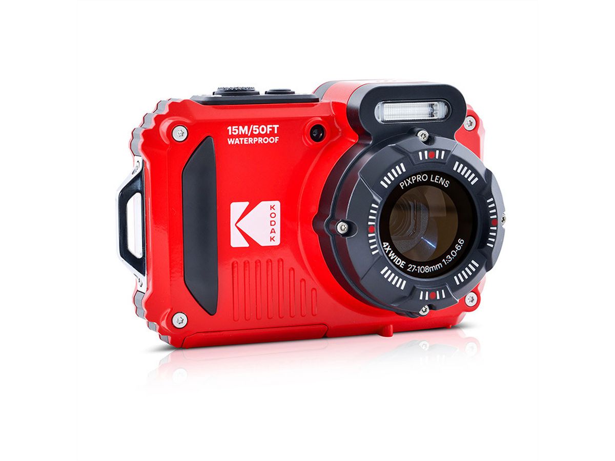 Appareil photo sous-marin Kodak WPZ2RD Bundle, inkl. 2ème batterie + carte SD micro 16Go