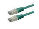 ROLINE Cordon Cat.6 (Classe E), PoE, S/FTP (PiMF) , vert, 1 m
