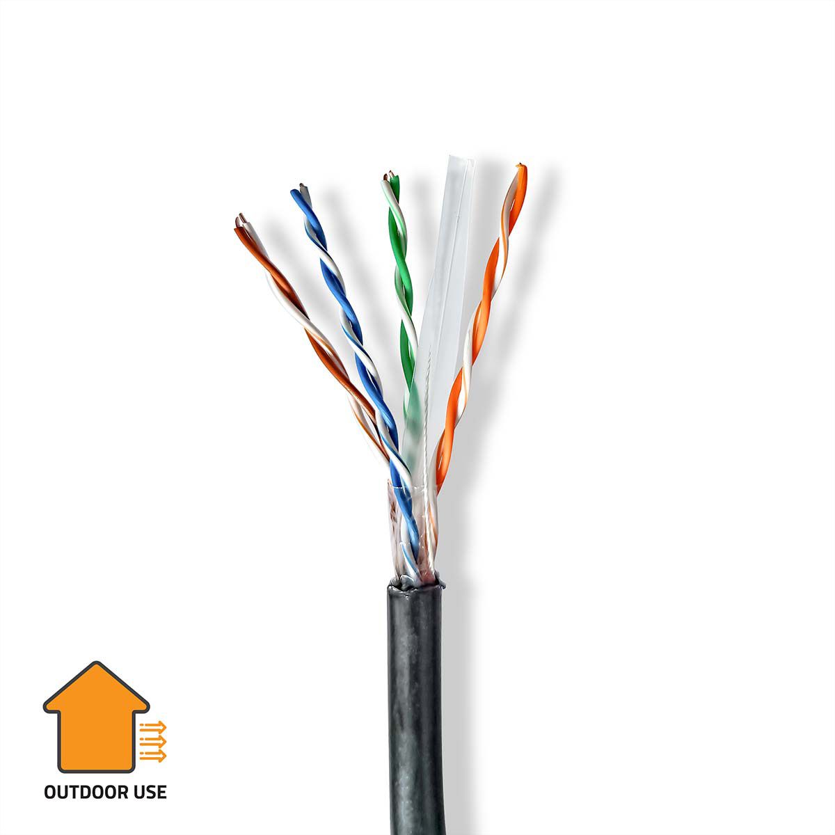 Nedis U/UTP Kabel Outdoor Cat.6, Massivdraht, 300m