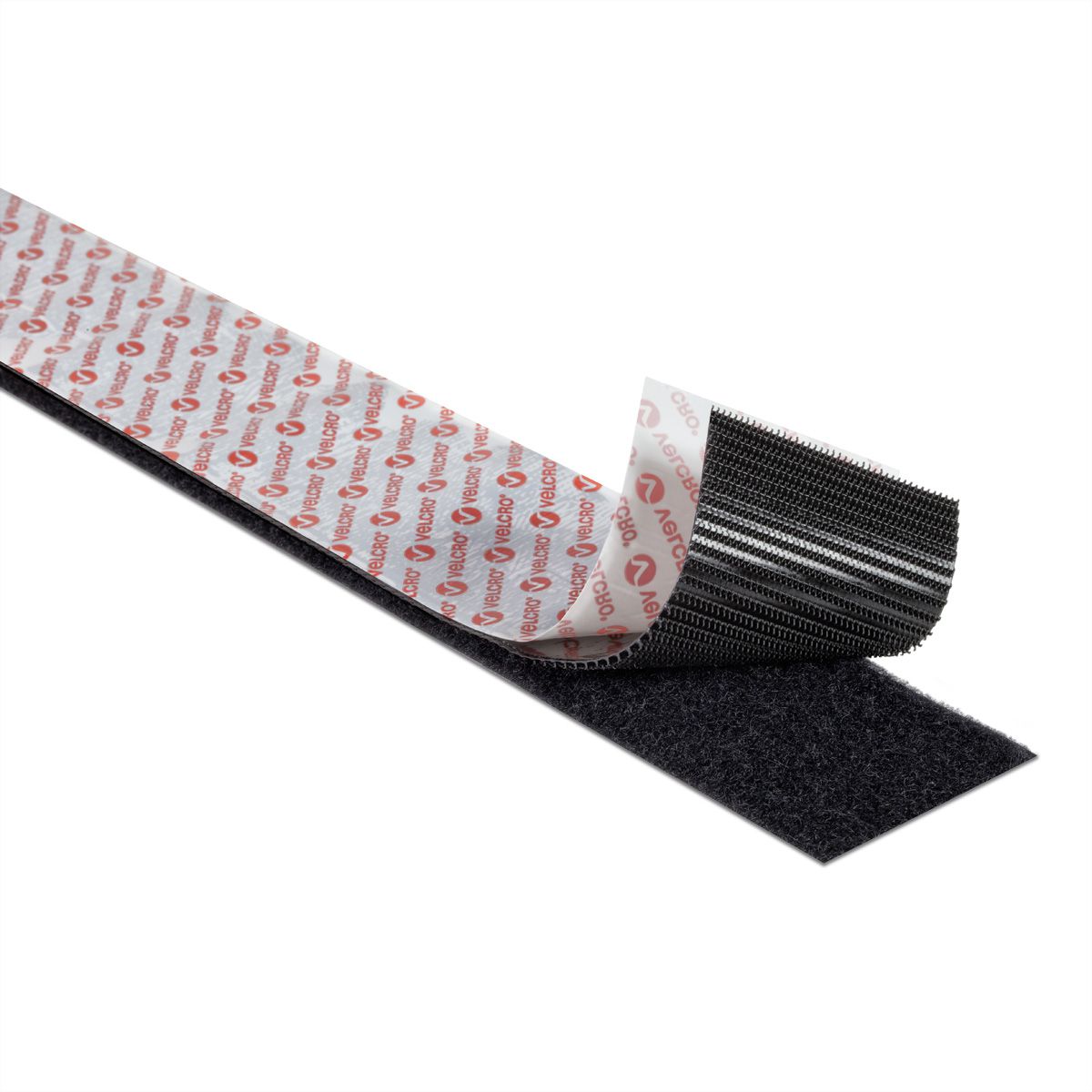 VELCRO® Bande 50mmx5m noir, crochets&velours autocollants extra fort