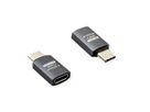 ROLINE USB4 Gen 3x2 Adapter Typ C ST/BU, Aluminium, gerade, silberfarben
