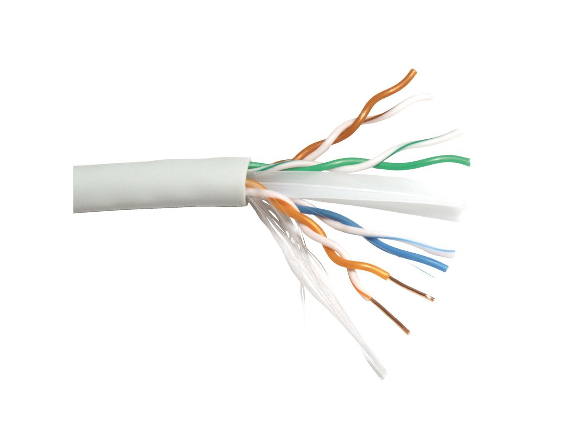 ROLINE UTP Kabel, Cat.6A (Class EA), Massivdraht, 100 m